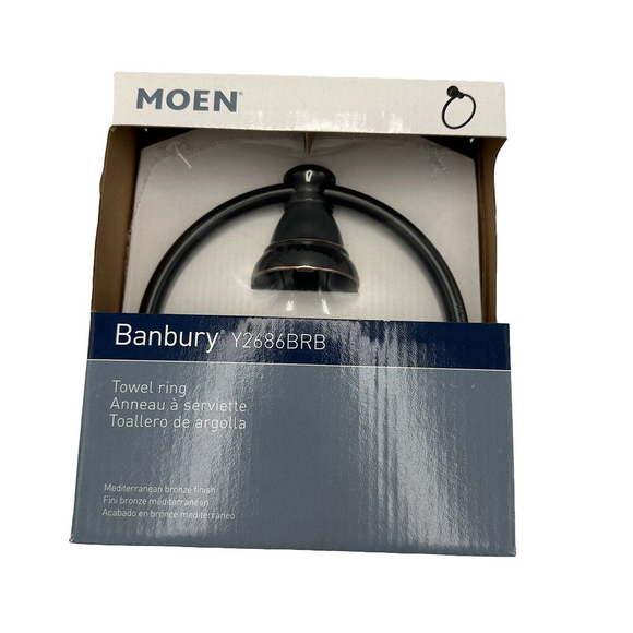 Moen Other - MOEN Banbury Towel Ring in Mediterranean Bronze Y2686BRB